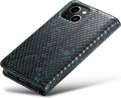 iPhone 13 Groen - Slangen Book Case