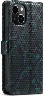 iPhone 13 Groen - Slangen Book Case