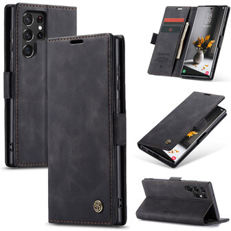 Samsung S24 Ultra Charcoal Gray - Book Case