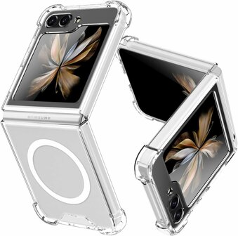 Samsung Z Flip 6 - Transparant - Anti Shock - Geschikt voor Magsafe