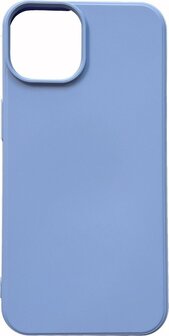iPhone 14 - Microfiber Back Cover - Blauw