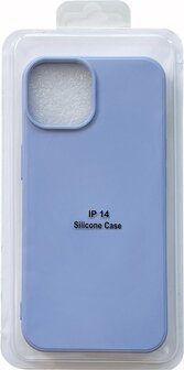 iPhone 14 - Microfiber Back Cover - Blauw