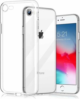 iPhone SE 2022-2020 - Back Cover &amp;amp; 2x Glas - Transparant