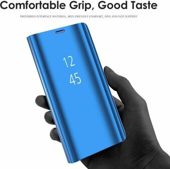 Samsung S20 Plus - Clear View Case - Blauw