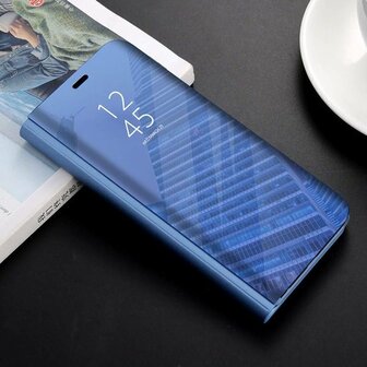 Samsung S20 Plus - Clear View Case - Blauw