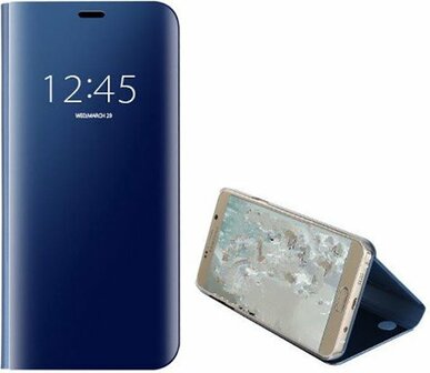 Samsung S20 Plus - Clear View Case - Blauw