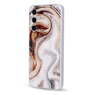 Samsung A16 - Marmer Back Cover - Wit