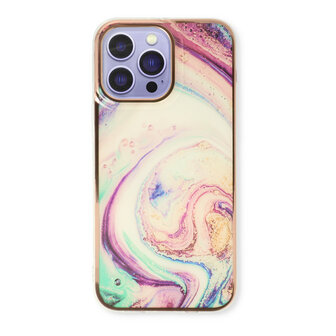 iPhone 15 Pro Max - Marmer Back Cover - Twister