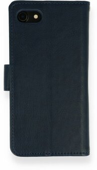 iPhone SE 2022-2020 - HQ Book Case &amp;amp; Glas - Donker Blauw