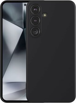 Samsung S25 - TPU Back Cover &amp;amp; 2x Glas - Zwart
