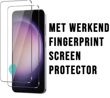 Samsung S25 - TPU Back Cover &amp;amp; 2x Glas - Zwart