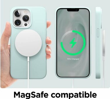 iPhone 13 Pro - Siliconen Back Cover - Turquoise