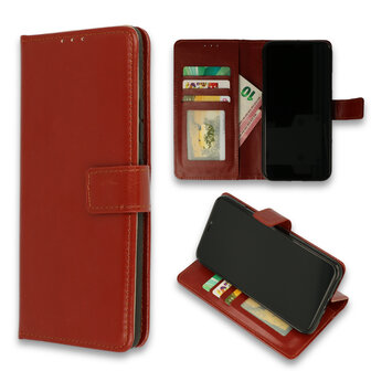 Samsung J6 Plus - Book Case - Bruin