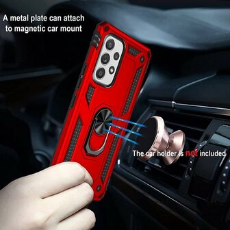 Samsung A23 Rood - Armor met Kickstand Ring