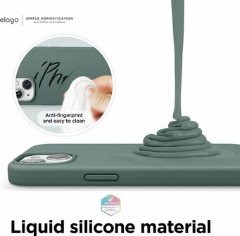 iPhone 13 - Back Cover &amp;amp; 2X Full Glas - Groen