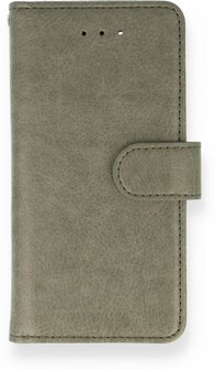 iPhone SE 2022-2020 - HQ Book Case &amp;amp; Glas - Grijs