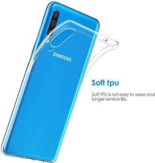 Samsung A50 - Siliconen Back Cover - Transparant