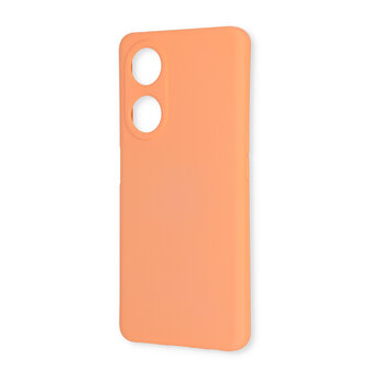 Oppo A58 4G - Back Cover &amp;amp; Glas - Zalm Roze