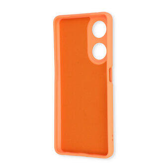 Oppo A58 4G - Back Cover &amp;amp; Glas - Zalm Roze