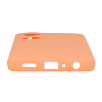Oppo A58 4G - Back Cover &amp;amp; Glas - Zalm Roze