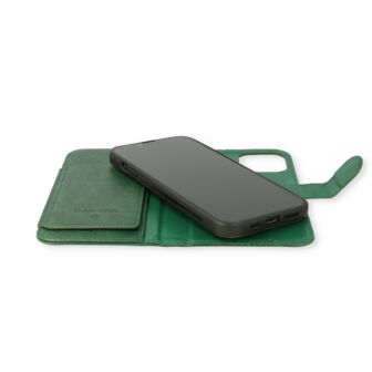 iPhone 13 Pro Groen - 2 in 1 HQ Book Case met Extra Vakken