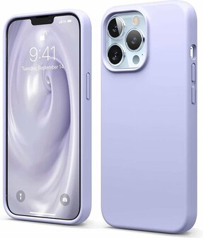 iPhone 13 Pro - Siliconen Back Cover - Paars