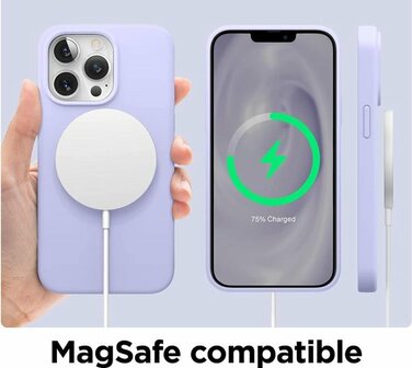 iPhone 13 Pro - Siliconen Back Cover - Paars