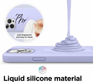 iPhone 13 Pro - Siliconen Back Cover - Paars