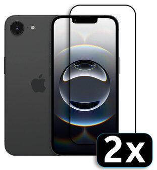 iPhone 16e - Volledige Bescherming Screenprotector - 2 Stuks