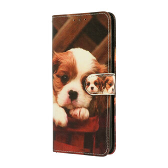 iPhone 5, 5s &amp;amp; SE - Book Case - Puppy