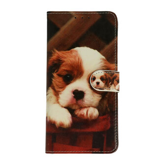 iPhone 5, 5s &amp;amp; SE - Book Case - Puppy