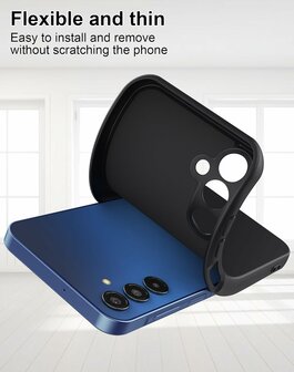 Samsung A16 - Siliconen Back Cover - Zwart