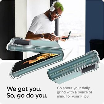 Samsung Flip 3 - Anti Shock - Transparant