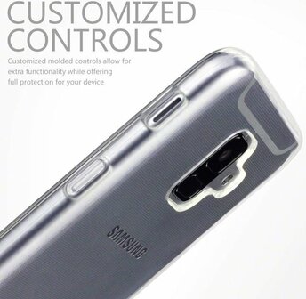 Samsung A6 Plus - Siliconen Back Cover - Transparant