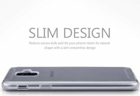 Samsung A6 Plus - Siliconen Back Cover - Transparant