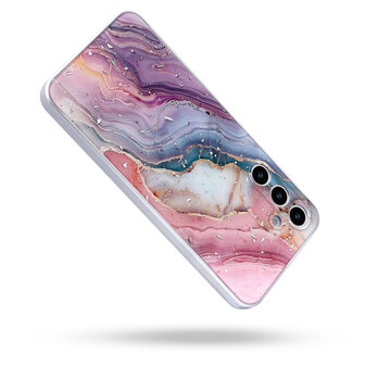 Samsung A16 - Marmer Back Cover - Roze