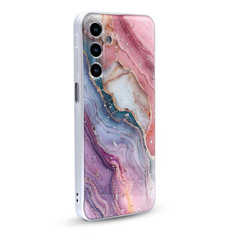 Samsung A16 - Marmer Back Cover - Roze