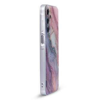 Samsung A16 - Marmer Back Cover - Roze
