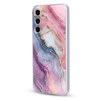 Samsung A16 - Marmer Back Cover - Roze
