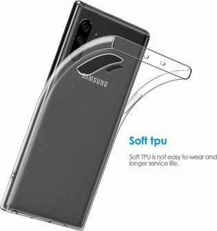 Samsung Note 10 Plus - Siliconen Back Cover - Transparant