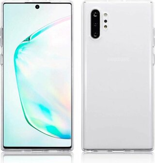 Samsung Note 10 Plus - Siliconen Back Cover - Transparant