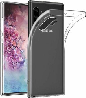 Samsung Note 10 Plus - Siliconen Back Cover - Transparant