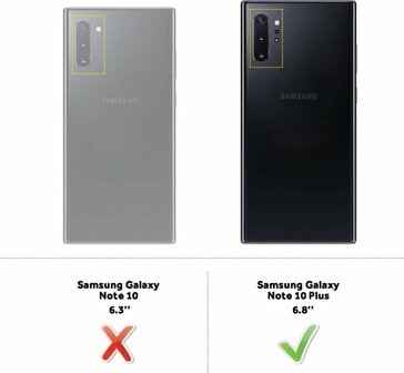 Samsung Note 10 Plus - Siliconen Back Cover - Transparant