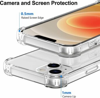 iPhone 13 - Anti Shock &amp;amp; 2x Full Glas - Transparant
