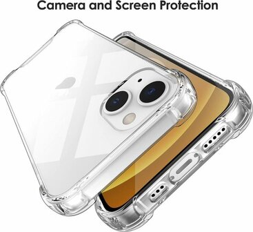 iPhone 13 - Anti Shock &amp;amp; 2x Full Glas - Transparant