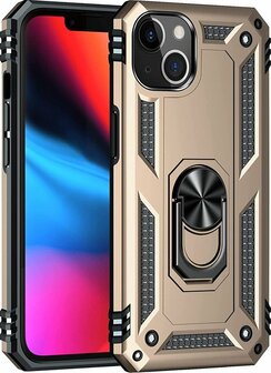 iPhone 13 Mini Goud - Armor met Kickstand Ring