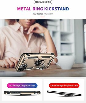 iPhone 13 Mini Goud - Armor met Kickstand Ring