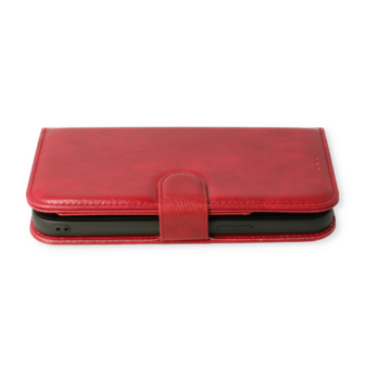 iPhone 13 Pro Max Rood - 2 in 1 HQ Book Case met Extra Vakken