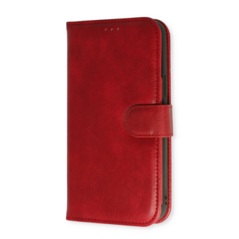 iPhone 13 Pro Max Rood - 2 in 1 HQ Book Case met Extra Vakken