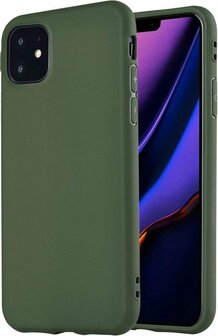 iPhone 11 - Siliconen Back Cover - Groen